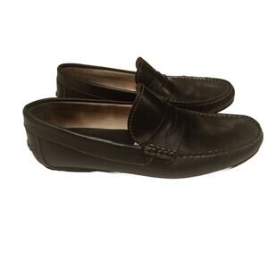 Sandrino Men's Torrello Black Loafer Genuine Leather Dress Shoes Size 10